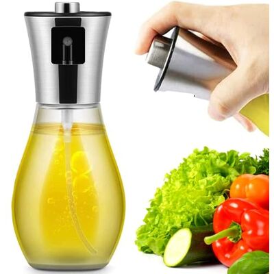 PARENCE "Spray Bottle of Oil and Liquid Rostfritt Stål The Essential of Matlagning Perfekt för rätter, sallader, kök liten tratt hälla 200 ml PARENCE "Spray Bottle of Oil and Liquid Rostfritt Stål The Essential of Matlagning Perfekt för rätter, sallader, kök liten tratt hälla 200 ml