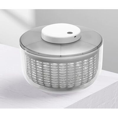 mastrad Elektrisk salladsslunga 6 L Diameter 26 cm Uppladdningsbart USB-C-batteri: Två timmars laddning för 100 användningsområden, halkfri silikonbas för frukt, grönsaker... mastrad Elektrisk salladsslunga 6 L Diameter 26 cm Uppladdningsbart USB-C-batteri: Två timmars laddning för 100 användningsområden, halkfri silikonbas för frukt, grönsaker...