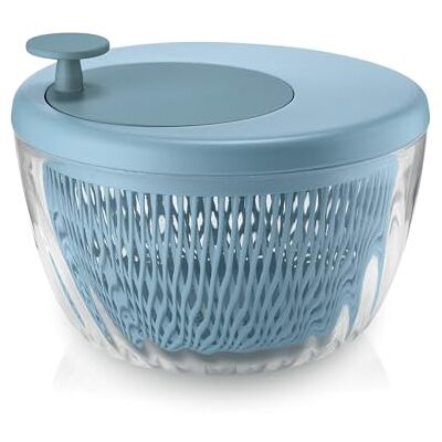 Guzzini Kitchen Active Design, SPIN&STORE, salladskvarn med lock himmelsk matta, Ø 26 x h19 cm 170900134 Guzzini Kitchen Active Design, SPIN&STORE, salladskvarn med lock himmelsk matta, Ø 26 x h19 cm 170900134