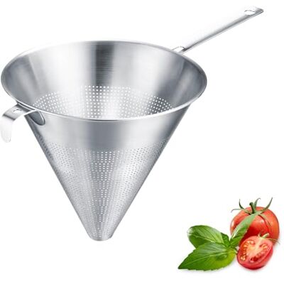 Westmark Chinois Pro Spetsig Sil, Fin Sil Med Allroundperforeringar, Rostfri Sil, För Fond, Krämer Och Såser, Silver, Ø 23 Cm Westmark Chinois Pro Spetsig Sil, Fin Sil Med Allroundperforeringar, Rostfri Sil, För Fond, Krämer Och Såser, Silver, Ø 23 Cm