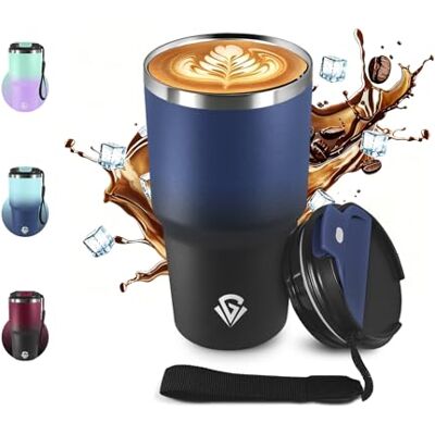 JAPORIA 600 ml 20 oz termisk mugg kaffe termos med Doble Pared återanvändbar, resemugg för kaffe, isolerad vattenflaska i rostfritt stål, BPA-fri, termisk bägare för Viajes, Oficina, Deporte Escuela JAPORIA 600 ml 20 oz termisk mugg kaffe termos med Doble Pared återanvändbar, resemugg för kaffe, isolerad vattenflaska i rostfritt stål, BPA-fri, termisk bägare för Viajes, Oficina, Deporte Escuela