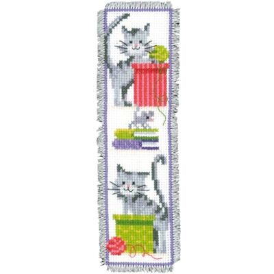 Vervaco Nyfikna katter räkningsmönster Pack bokmärke broderi pack i räknat korsstygn, bomull, flerfärgad, 6 x 20 x 0,3 cm Vervaco Nyfikna katter räkningsmönster Pack bokmärke broderi pack i räknat korsstygn, bomull, flerfärgad, 6 x 20 x 0,3 cm