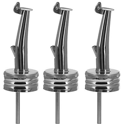 Westmark 3 spritdrycker/oljepip för flaskor med skruvgänga, Ø 31,5 mm, med flikar, med luftrör, metall/rostfritt stål, Inox Gastro, silver, 452522E3 Westmark 3 spritdrycker/oljepip för flaskor med skruvgänga, Ø 31,5 mm, med flikar, med luftrör, metall/rostfritt stål, Inox Gastro, silver, 452522E3
