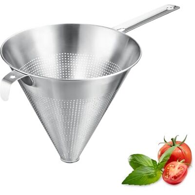 Westmark Chinois Pro Spetsig Sil, Fin Sil Med Allroundperforeringar, Rostfri Sil, För Fond, Krämer Och Såser, Silver, Ø 20 Cm Westmark Chinois Pro Spetsig Sil, Fin Sil Med Allroundperforeringar, Rostfri Sil, För Fond, Krämer Och Såser, Silver, Ø 20 Cm