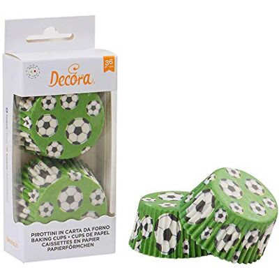 Decora 0339845 36 Football Baking Cups 50 X 32 Mm Decora 0339845 36 Football Baking Cups 50 X 32 Mm