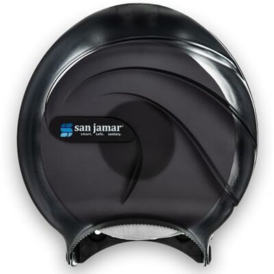 Carlisle FoodService Products San Jamar R2090TBK enkel 9 tum jumbo bad servettdispenser, havsdesign transparent svart pärla Carlisle FoodService Products San Jamar R2090TBK enkel 9 tum jumbo bad servettdispenser, havsdesign transparent svart pärla
