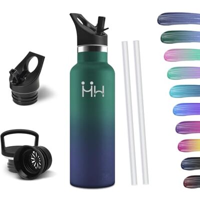 HoneyHolly Vattenflaska I Rostfritt Stål Med Sugrör, 500 ML, Bpa-Fri, Vakuumisolerad Termos, Läckagesäker Dryckesflaska HoneyHolly Vattenflaska I Rostfritt Stål Med Sugrör, 500 ML, Bpa-Fri, Vakuumisolerad Termos, Läckagesäker Dryckesflaska
