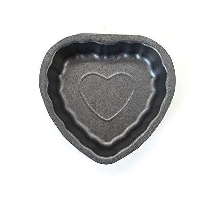 Zenker Set med 2 små hjärtformade bakformar med non-stick beläggning, kolstål, Temp Max 230°, 11 x 12,8 x 3 cm, kakform, små hjärtformade kakor, specialmini Zenker Set med 2 små hjärtformade bakformar med non-stick beläggning, kolstål, Temp Max 230°, 11 x 12,8 x 3 cm, kakform, små hjärtformade kakor, specialmini
