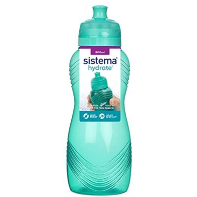 Sistema Twist 'n' Sip Squeeze sportvattenflaska läckagesäker vattenflaska 600 ml BPA-fri återvinningsbar med TerraCycle® Blandade färger Sistema Twist 'n' Sip Squeeze sportvattenflaska läckagesäker vattenflaska 600 ml BPA-fri återvinningsbar med TerraCycle® Blandade färger