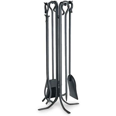 Pilgrim set eldstad verktyg, smidd järn, matt svart, 83 cm lång Pilgrim set eldstad verktyg, smidd järn, matt svart, 83 cm lång