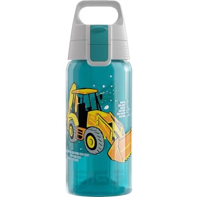 Sigg – vattenflaska för barn – Viva One Builder – lämplig för kolsyrade drycker – läckagesäker – diskmaskinssäker – BPA-fri – sport – blå – 0,5 l Sigg – vattenflaska för barn – Viva One Builder – lämplig för kolsyrade drycker – läckagesäker – diskmaskinssäker – BPA-fri – sport – blå – 0,5 l