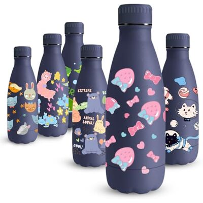 Vikaster Termosflaska, 0,35 ml babytermosflaska, BPA-fri drickflaska, i rostfritt stål "milkyBottle" – perfekt för barn, läckagesäker, lämplig för skola, camping, utomhus Vikaster Termosflaska, 0,35 ml babytermosflaska, BPA-fri drickflaska, i rostfritt stål "milkyBottle" – perfekt för barn, läckagesäker, lämplig för skola, camping, utomhus