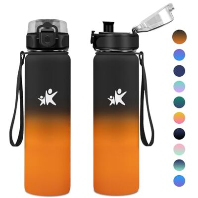 KollyKolla Vattenflaska i rostfritt stål, 500 ml vattenflaska, termisk flaska, återanvändbar vattenflaska, läckagesäker, BPA-fri, vattenflaska för barn, skola, gymnastik, sport KollyKolla Vattenflaska i rostfritt stål, 500 ml vattenflaska, termisk flaska, återanvändbar vattenflaska, läckagesäker, BPA-fri, vattenflaska för barn, skola, gymnastik, sport