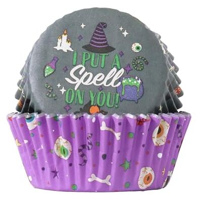 PME Halloween foliefodrade muffinsfodral Wicked Witch (förpackning med 60) PME Halloween foliefodrade muffinsfodral Wicked Witch (förpackning med 60)