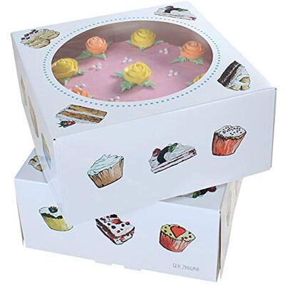 FunCakes Cake Box -Cakes 26x26x12cm- pk/2 FunCakes Cake Box -Cakes 26x26x12cm- pk/2