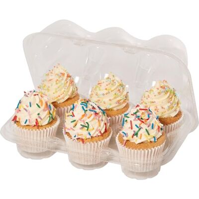 PME CPCU06 Förpackning med 3 återanvändbara muffinsbehållare i plast (6 hålrum) PME CPCU06 Förpackning med 3 återanvändbara muffinsbehållare i plast (6 hålrum)