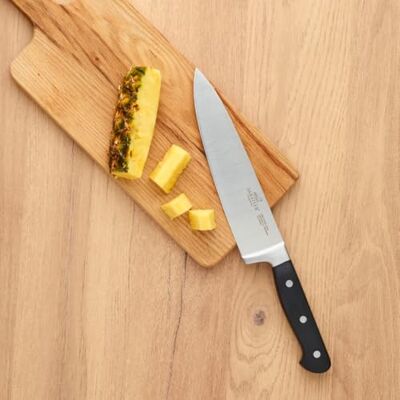Sabatier Pluton Kockkniv, 25 Cm, Blad Och Nitar I Rostfritt Stål, Idealisk För Att Finhacka, Skiva Och Hacka Med Precision Sabatier Pluton Kockkniv, 25 Cm, Blad Och Nitar I Rostfritt Stål, Idealisk För Att Finhacka, Skiva Och Hacka Med Precision