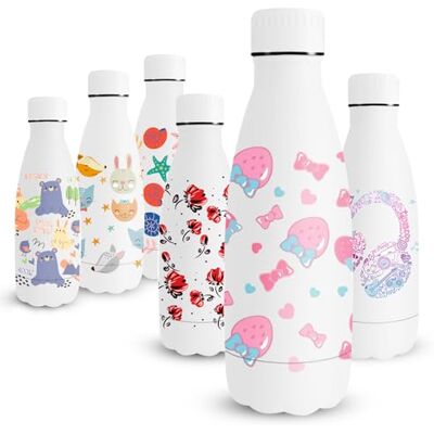 Vikaster MilkyBottle isolerad 350 ml babyflaska, BPA-fri dricksflaska, barnflaska för barn, läckagesäker, lämplig för skola, camping, utomhus Vikaster MilkyBottle isolerad 350 ml babyflaska, BPA-fri dricksflaska, barnflaska för barn, läckagesäker, lämplig för skola, camping, utomhus