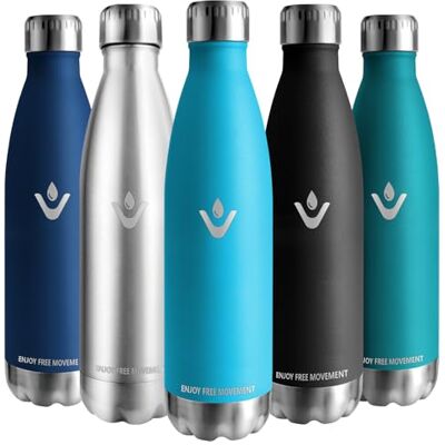 Vikaster termoskanna 750 ml, läckagesäker termos 0,75 l, BPA-fri återanvändbar termoskanna, drickflaska rostfritt stål för camping, yoga, gym, fitness, resor, utomhus Vikaster termoskanna 750 ml, läckagesäker termos 0,75 l, BPA-fri återanvändbar termoskanna, drickflaska rostfritt stål för camping, yoga, gym, fitness, resor, utomhus