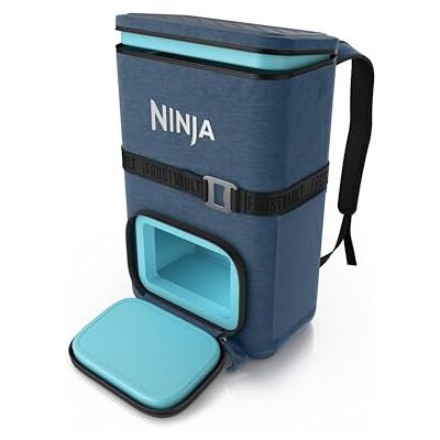 Ninja FrostVault Go 17 liter 24-burkryggsäck utomhus mjuk kylare med kall torr zon, håller is i upp till 24 timmar, marinblå FF124EUUKNV Ninja FrostVault Go 17 liter 24-burkryggsäck utomhus mjuk kylare med kall torr zon, håller is i upp till 24 timmar, marinblå FF124EUUKNV
