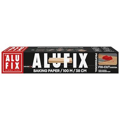 ALUFIX Bakplåtspapper/ 100m x 38cm per förpackning/Vit/Non-stick beläggning/Lätt att rengöra/För bakning, stekning, ångkokning och fritering ALUFIX Bakplåtspapper/ 100m x 38cm per förpackning/Vit/Non-stick beläggning/Lätt att rengöra/För bakning, stekning, ångkokning och fritering