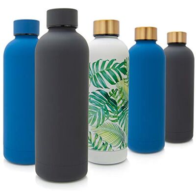 T&N Klassisk vattenflaska i rostfritt stål 500 ml – antracit T&N Klassisk vattenflaska i rostfritt stål 500 ml – antracit