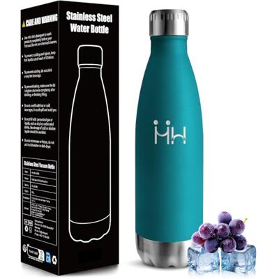 Mulbijeo Termisk vattenflaska för barn, 500 ml BPA-fri, vattenflaska, 18/8 rostfritt stål, läckagesäker termisk flaska, rostfritt stål flaska för skola, yoga, kontor och utomhusaktiviteter Mulbijeo Termisk vattenflaska för barn, 500 ml BPA-fri, vattenflaska, 18/8 rostfritt stål, läckagesäker termisk flaska, rostfritt stål flaska för skola, yoga, kontor och utomhusaktiviteter