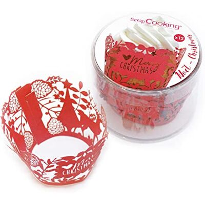 ScrapCooking konturer för julmuffins x12 ScrapCooking konturer för julmuffins x12