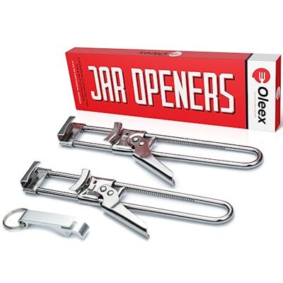OLEEX YOUR KITCHEN HELPER Oleex burköppnare för svaga händer (x 2) med nyckelring flasköppnare. Enkla äldre artrit, barnöppnare. Gripare tät locköppnare, kökstillbehör OLEEX YOUR KITCHEN HELPER Oleex burköppnare för svaga händer (x 2) med nyckelring flasköppnare. Enkla äldre artrit, barnöppnare. Gripare tät locköppnare, kökstillbehör