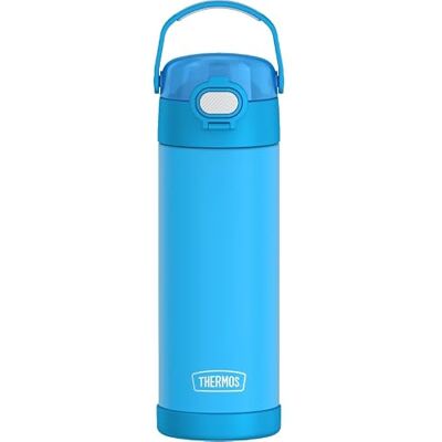 Thermos kids Funtainer Water-BOTTLE 0,47 l, neonblå, termoflaska barn av rostfritt stål, 12 timmar kall, diskmaskinssäker, tät utan kolsyra, vattenflaska för skola Thermos kids Funtainer Water-BOTTLE 0,47 l, neonblå, termoflaska barn av rostfritt stål, 12 timmar kall, diskmaskinssäker, tät utan kolsyra, vattenflaska för skola