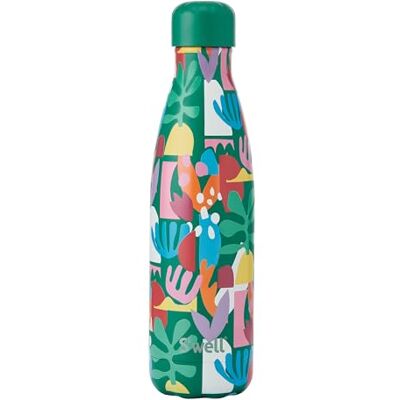 S'well vattenflaska i rostfritt stål, 500 ml, pappersutskärningar, vakuumisolerad behållare med tre lager som håller drycker kalla i 36 timmar och varma i 18, BPA-fri, perfekt för resan S'well vattenflaska i rostfritt stål, 500 ml, pappersutskärningar, vakuumisolerad behållare med tre lager som håller drycker kalla i 36 timmar och varma i 18, BPA-fri, perfekt för resan