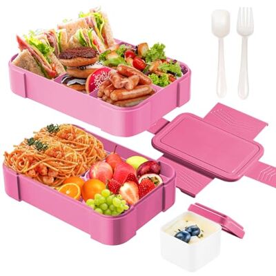 HIYAA Lunchlåda för barn med fack, 1 550 ml Bentolåda för barn och vuxna, läckagesäker Bentolåda med 6 fack, matlåda för barn, förskola, mikrovågsugn/diskmaskinssäker HIYAA Lunchlåda för barn med fack, 1 550 ml Bentolåda för barn och vuxna, läckagesäker Bentolåda med 6 fack, matlåda för barn, förskola, mikrovågsugn/diskmaskinssäker