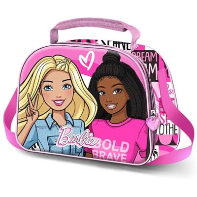 KARACTERMANIA Barbie Brave-3D lunchväska, rosa, 25,5 x 20 cm, Rosa Barbie, En storlek, 3D lunchväska KARACTERMANIA Barbie Brave-3D lunchväska, rosa, 25,5 x 20 cm, Rosa Barbie, En storlek, 3D lunchväska