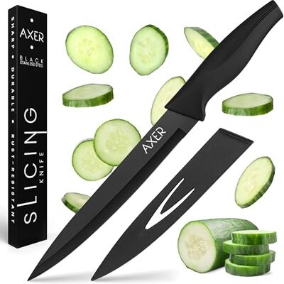 Axer Professionell kökskniv, 20 cm, professionell kniv, Jamon kniv, filékniv, köttkniv, grönsakskniv, kökskniv Axer Professionell kökskniv, 20 cm, professionell kniv, Jamon kniv, filékniv, köttkniv, grönsakskniv, kökskniv