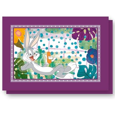 Egan Set med 2 Bugs Bunny bomull bordstabletter 45 x 30 Egan Set med 2 Bugs Bunny bomull bordstabletter 45 x 30