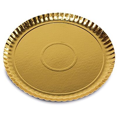 Guardini 2438425 förpackning 2 tabletter, kartong rund, 34 cm, guld Guardini 2438425 förpackning 2 tabletter, kartong rund, 34 cm, guld