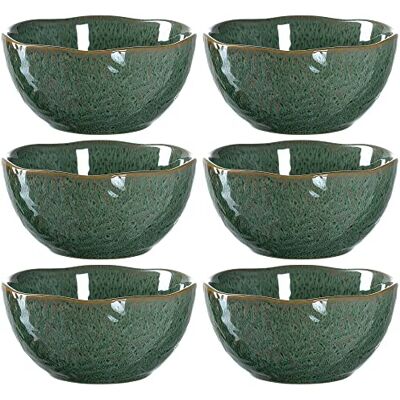 Leonardo HOME 018583 MATERA keramikskål 12 cm grön, set om 6, keramik Leonardo HOME 018583 MATERA keramikskål 12 cm grön, set om 6, keramik
