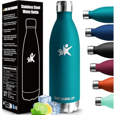 HoneyHolly Termisk flaska, 18/8 rostfritt stål Termisk Flaska 1 000 ml BPA-fri vattenflaska, gymfri, vakuumisolerad, vattenflaska, läckagesäker och termosflaska, för skola, sport, camping HoneyHolly Termisk flaska, 18/8 rostfritt stål Termisk Flaska 1 000 ml BPA-fri vattenflaska, gymfri, vakuumisolerad, vattenflaska, läckagesäker och termosflaska, för skola, sport, camping