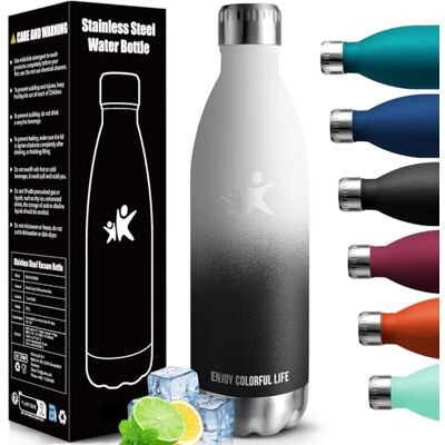 HoneyHolly Termisk flaska, 18/8 rostfritt stål Termisk Flaska 1 000 ml BPA-fri vattenflaska, gymfri, vakuumisolerad, vattenflaska, läckagesäker och termosflaska, för skola, sport, camping HoneyHolly Termisk flaska, 18/8 rostfritt stål Termisk Flaska 1 000 ml BPA-fri vattenflaska, gymfri, vakuumisolerad, vattenflaska, läckagesäker och termosflaska, för skola, sport, camping
