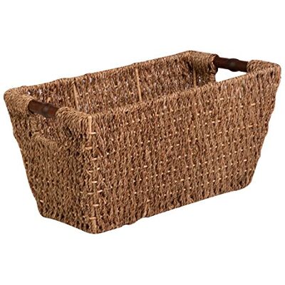 Honey-Can-Do STO-02965 Havsgräskorg tygväska med handtag, naturlig, 17 x 9 x 8 tum Honey-Can-Do STO-02965 Havsgräskorg tygväska med handtag, naturlig, 17 x 9 x 8 tum