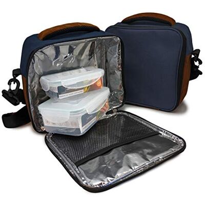 NERTHUS Blå Isolerad Plastlunchbox NERTHUS Blå Isolerad Plastlunchbox
