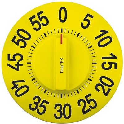 TimeTEX – bordsklocka "XL-siffror" Magnetisk, batterifri timer. Med normal siffertavla och signal i slutet av drifttiden Innehåll: Timer gul/svart (storlek: 20 cm ø) TimeTEX – bordsklocka "XL-siffror" Magnetisk, batterifri timer. Med normal siffertavla och signal i slutet av drifttiden Innehåll: Timer gul/svart (storlek: 20 cm ø)