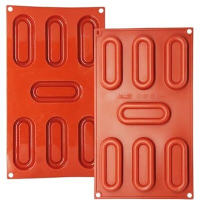 Déco Relief Silikonform med 8 kupor, 76 x 48 x 22 mm bakform professionell utrustning Déco Relief Silikonform med 8 kupor, 76 x 48 x 22 mm bakform professionell utrustning