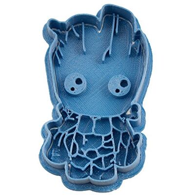 Cuticuter Groot Chibi Guardians de la Galaxy kakskärare, blå, 8 x 7 x 1,5 cm Cuticuter Groot Chibi Guardians de la Galaxy kakskärare, blå, 8 x 7 x 1,5 cm