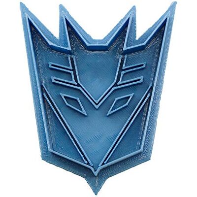 Cuticuter Transformers Decepticon kakskärare blå, 8 x 7 x 1,5 cm Cuticuter Transformers Decepticon kakskärare blå, 8 x 7 x 1,5 cm