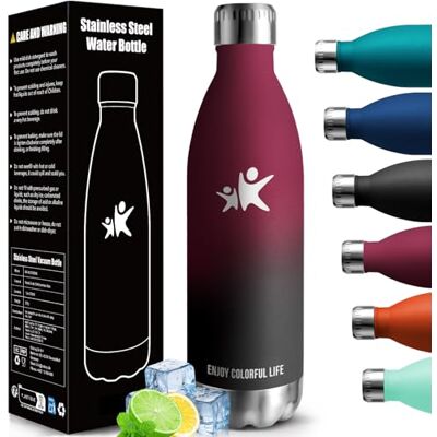 HoneyHolly Termisk flaska, 18/8 rostfritt stål Termisk Flaska 1 000 ml BPA-fri vattenflaska, gymfri, vakuumisolerad, vattenflaska, läckagesäker och termosflaska, för skola, sport, camping HoneyHolly Termisk flaska, 18/8 rostfritt stål Termisk Flaska 1 000 ml BPA-fri vattenflaska, gymfri, vakuumisolerad, vattenflaska, läckagesäker och termosflaska, för skola, sport, camping
