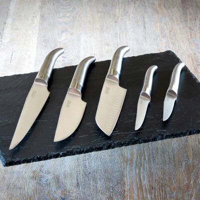 LAGUIOLE Heritage knivset 5-delat köksknivset i rostfritt stål med trähandtag Högkvalitativa köksknivar i elegant design Fransk kvalitet LAGUIOLE Heritage knivset 5-delat köksknivset i rostfritt stål med trähandtag Högkvalitativa köksknivar i elegant design Fransk kvalitet
