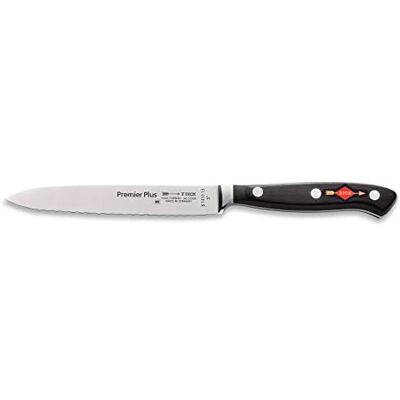 F. DICK Premier Plus universalkniv tandad slipning (bladlängd 13 cm, kockkniv, kökskniv, hårdhet 56°, kniv) 81410132 F. DICK Premier Plus universalkniv tandad slipning (bladlängd 13 cm, kockkniv, kökskniv, hårdhet 56°, kniv) 81410132