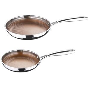 MasterPro Giro Sätt med 2 rostfria stekpannor med non-stick - Stekpanna MasterPro Giro Sätt med 2 rostfria stekpannor med non-stick - Stekpanna