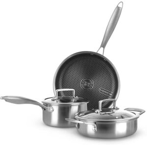 KASANOVA Induktion Cookware Set - 5 Pieces of Stainless Steel & Aluminum KASANOVA Induktion Cookware Set - 5 Pieces of Stainless Steel & Aluminum